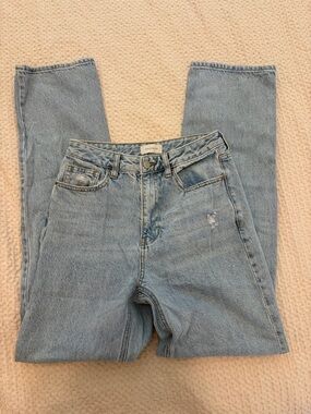 PacSun Light Blue High-Rise Straight Leg Jeans